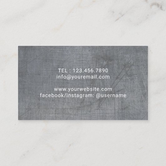 フィットネスパーソナルトレーナートレーニングプロフェッショナル 名刺 (裏面)