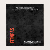 フィットネスパーソナルトレーナーボディビルグモダンレー 名刺 (外部フラット)