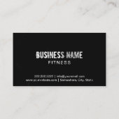 フィットネスパーソナルトレーナーボディビルダーロイヤリティ ロイヤリティカード (裏面)