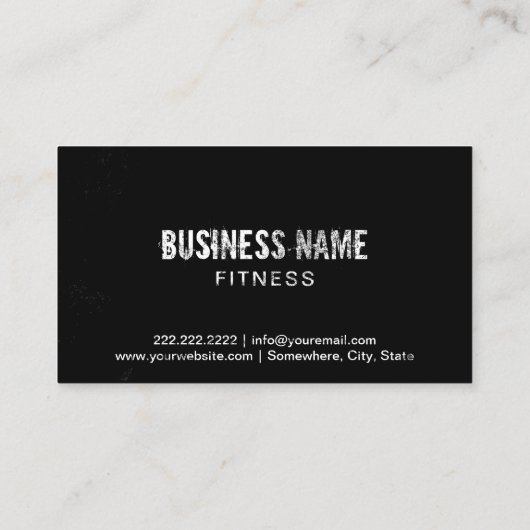 フィットネスパーソナルトレーナーボディビルダーロイヤリティ ロイヤリティカード (裏面)