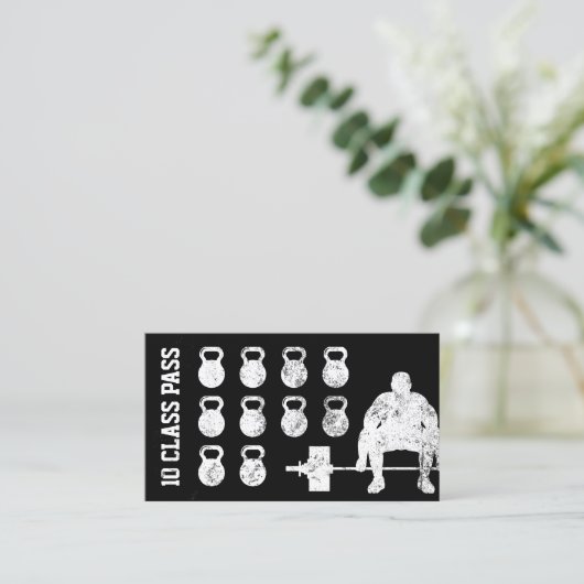 フィットネスパーソナルトレーナーボディビルダーロイヤリティ ロイヤリティカード (スタンド正面)