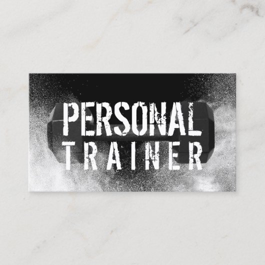 フィットネスパーソナルトレーナーボディビルダー 名刺 (正面)