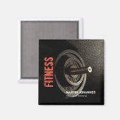 フィットネスパーソナルトレーナーボディビルモダンシャープ マグネット (正面/裏面)