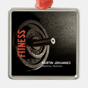 フィットネスパーソナルトレーナーボディビルモダンシャープ メタルオーナメント