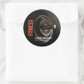 フィットネスパーソナルトレーナーボディビルモダンシャープ ラウンドシール (バッグ)