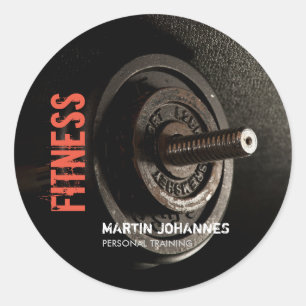 フィットネスパーソナルトレーナーボディビルモダンシャープ ラウンドシール