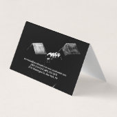 フィットネスパーソナルトレーナーボディビルモダンシャープ 名刺 (裏面)