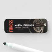 フィットネスパーソナルトレーナーボディビルモダンシャープ 名札 (インサイチュ)