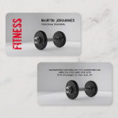 フィットネスパーソナルトレーナーボディビル モダン 名刺 (正面/裏面)