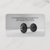 フィットネスパーソナルトレーナーボディビル モダン 名刺 (裏面)