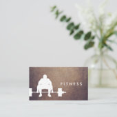 フィットネスパーソナルトレーナーボディービルグランジ 名刺 (スタンド正面)