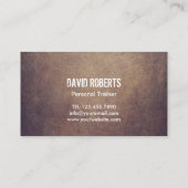 フィットネスパーソナルトレーナーボディービルグランジ 名刺 (裏面)