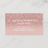 フィットネスパーソナルトレーナーモダンバラ金ゴールドグラデーション 名刺 (裏面)