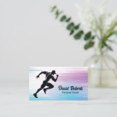 フィットネスパーソナルトレーナーランニングアスリート 名刺 (スタンド正面)