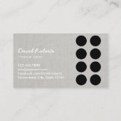 フィットネスパーソナルトレーナーリネンロイヤリティパンチ ロイヤリティカード (裏面)