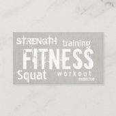 フィットネスパーソナルトレーナーリネンロイヤリティパンチ ロイヤリティカード (正面)