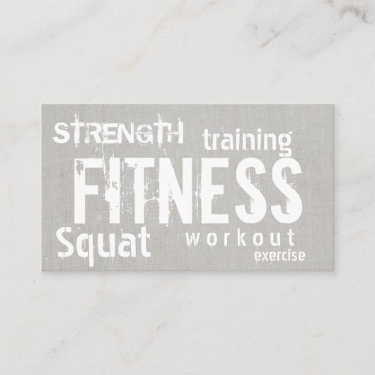 フィットネスパーソナルトレーナーリネンロイヤリティパンチ ロイヤリティカード (正面)