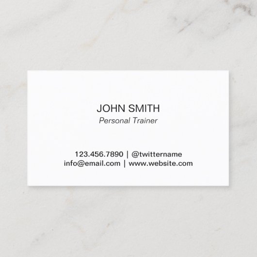 フィットネスパーソナルトレーナー幾何学的モザイク文字 名刺 (裏面)