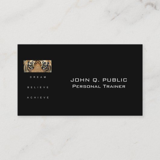 フィットネスパーソナルトレーナー栄養訓練 名刺 (正面)