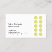 フィットネスパーソナルトレーナー水彩ロイヤリティ ロイヤリティカード (裏面)