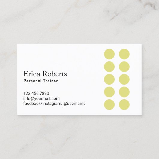 フィットネスパーソナルトレーナー水彩ロイヤリティ ロイヤリティカード (裏面)