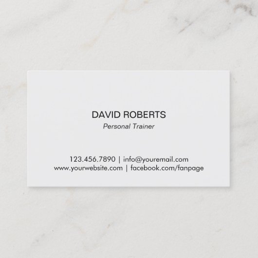 フィットネスパーソナルトレーナー火と炎 名刺 (裏面)