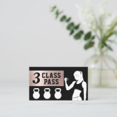 フィットネスパーソナルトレーナー3クラスパスジムロイヤリティ ロイヤリティカード (スタンド正面)