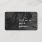 フィットネスパーソナルトレーナー |アクティブなスポーツ 名刺 (裏面)