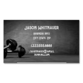 フィットネスパーソナルトレーナー、フィットネスインストラクター マグネット名刺 (正面)