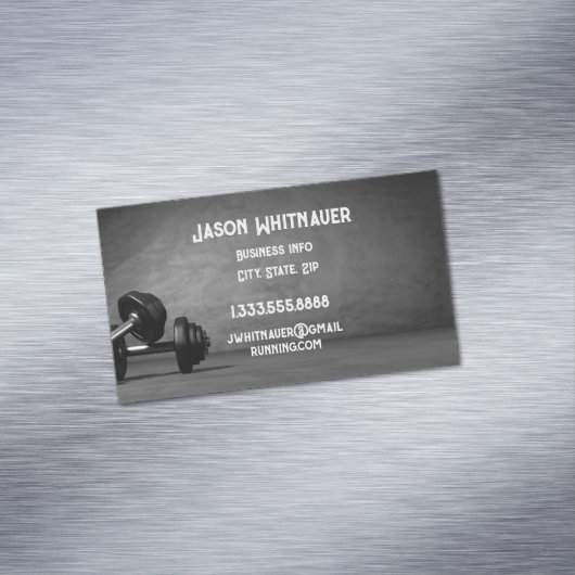 フィットネスパーソナルトレーナー、フィットネスインストラクター マグネット名刺 (インサイチュ)