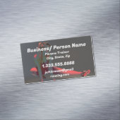 フィットネスパーソナルトレーナー、フィットネスインストラクター マグネット名刺 (インサイチュ)