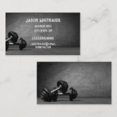 フィットネスパーソナルトレーナー、フィットネスインストラクター 名刺 (正面/裏面)