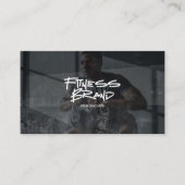 フィットネスパーソナルトレーナー モダン スポーティ 名刺 (正面)