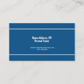 フィットネスパーソナルトレーナー 名刺 (裏面)