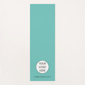 フィットネスビジネスロゴテンプレートターコイズトレーニング ヨガマット (正面)