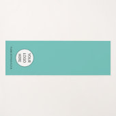 フィットネスビジネスロゴテンプレートターコイズトレーニング ヨガマット (正面(横))