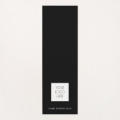 フィットネスビジネスロゴテンプレートトレーニングブラック ヨガマット (正面)