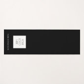 フィットネスビジネスロゴテンプレートトレーニングブラック ヨガマット (正面(横))