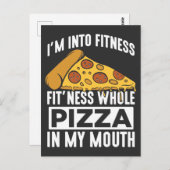 フィットネスピザスライスレストランラバージムグルメ ポストカード (正面/裏面)