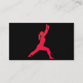 フィットネスピラティスインストラクター名刺 名刺 (裏面)