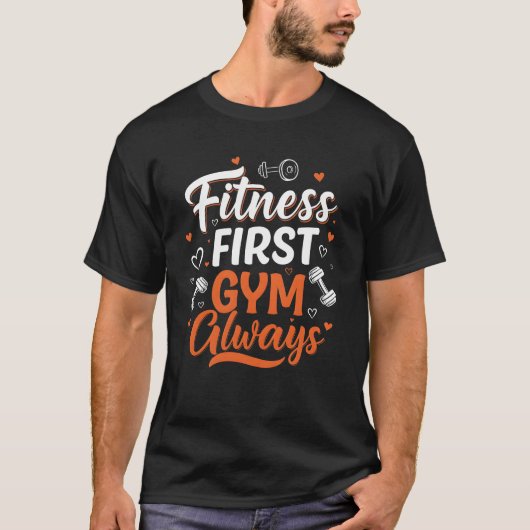 フィットネスファーストジムはいつも Tシャツ (正面)