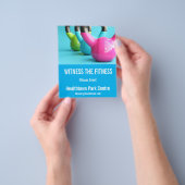 フィットネスフライヤーフィットネスイベント又は万博 チラシ (手)