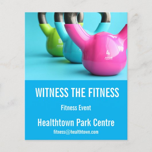 フィットネスフライヤーフィットネスイベント又は万博 チラシ (正面)