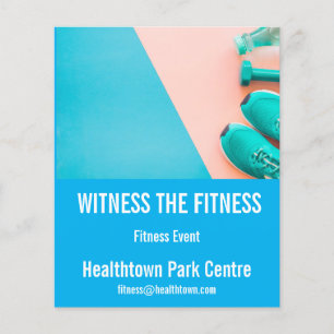 フィットネスフライヤーフィットネスイベント又は万博 チラシ