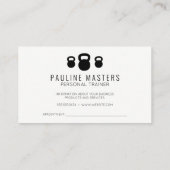 フィットネスフレックスアイコン | ジム設備 予約カード (裏面)