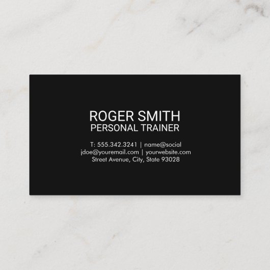 フィットネスフレックス |パーソナルトレーナー 名刺 (裏面)