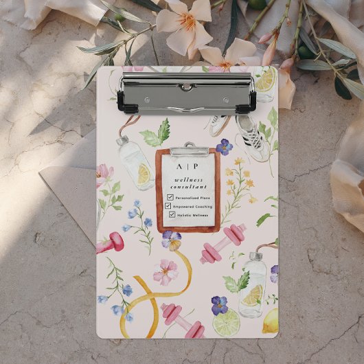 フィットネスブランディング | ウェルネスコーチQRコード ミニクリップボード