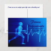 フィットネスプロフェッショナルのはがき ポストカード (正面/裏面)