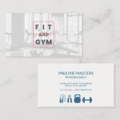 フィットネスプロフェッショナル |ジムオーナートレーナー 予約カード (正面/裏面)