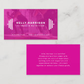 フィットネスプロモダン名刺（写真付） 名刺 (正面/裏面)